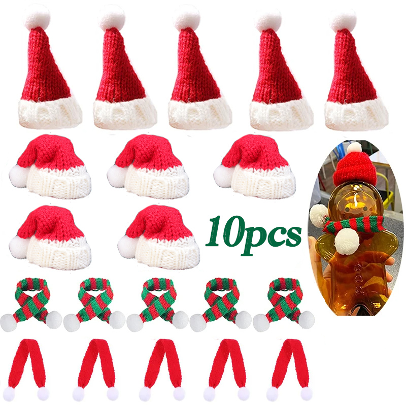 1-10pcs Christmas Doll Mini Fi - Santa Hat Plush ulasan dan harga