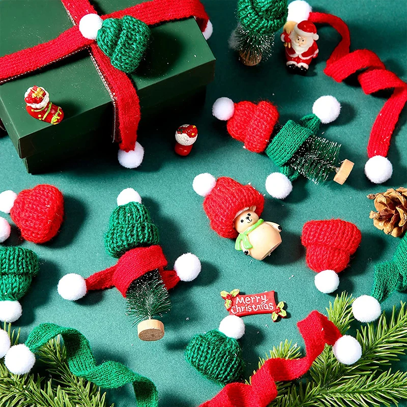 1-10pcs Christmas Doll Mini Fi - Santa Hat Plush ulasan dan harga