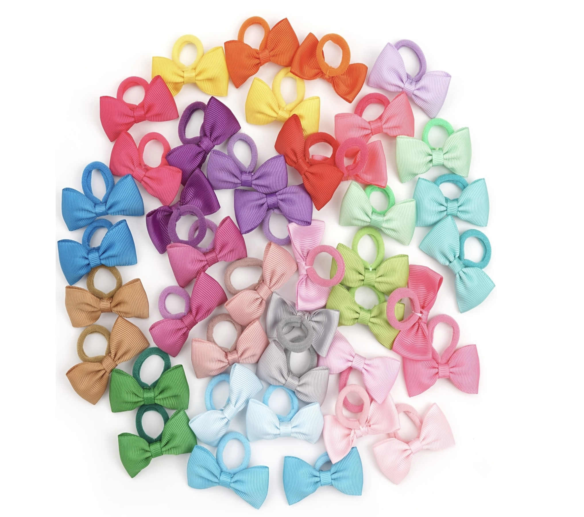 40/60/80 Baby Girls Hair Ties  - Ribbon Bow Gift ulasan dan harga