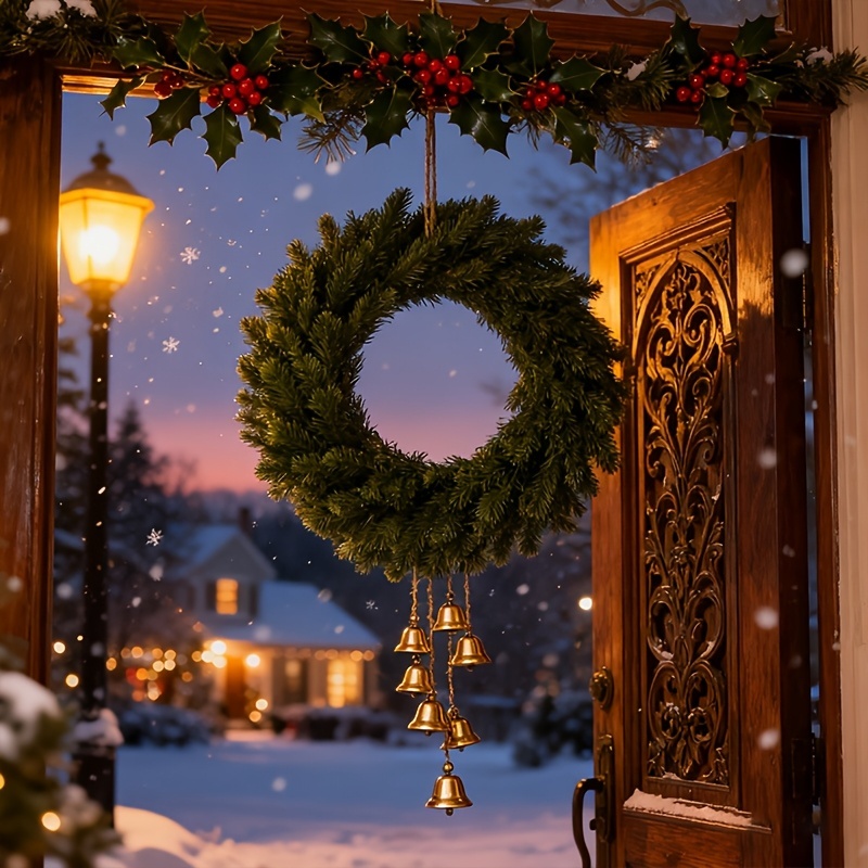 1pc Artificial Christmas Wreat - Christmas Wreath Fake ulasan dan harga