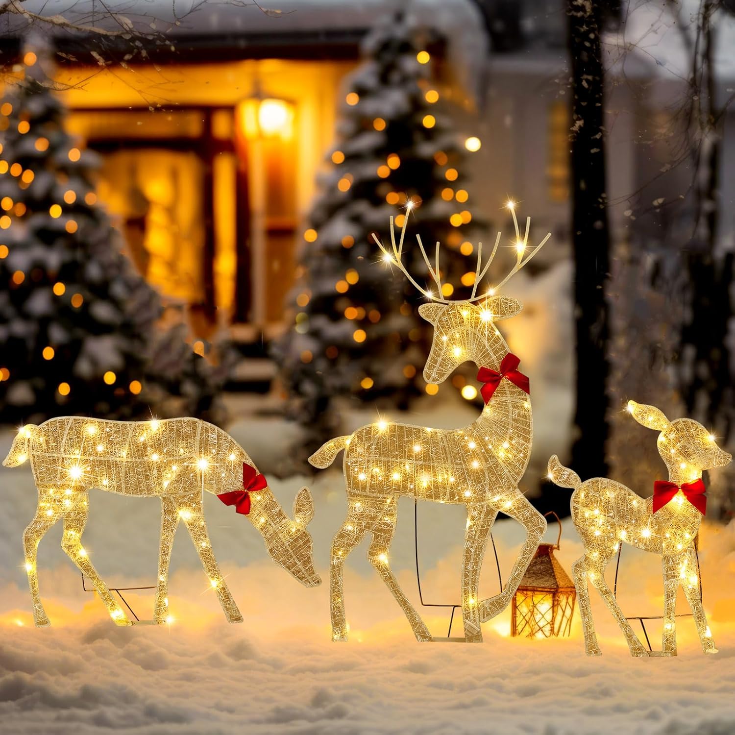 2D Lighted Reindeer Christmas  - Christmas Lights Outdoor ulasan dan harga