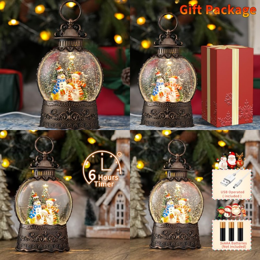 Snow Globe with, Light Up Chri - Snow Globe Musical ulasan dan harga