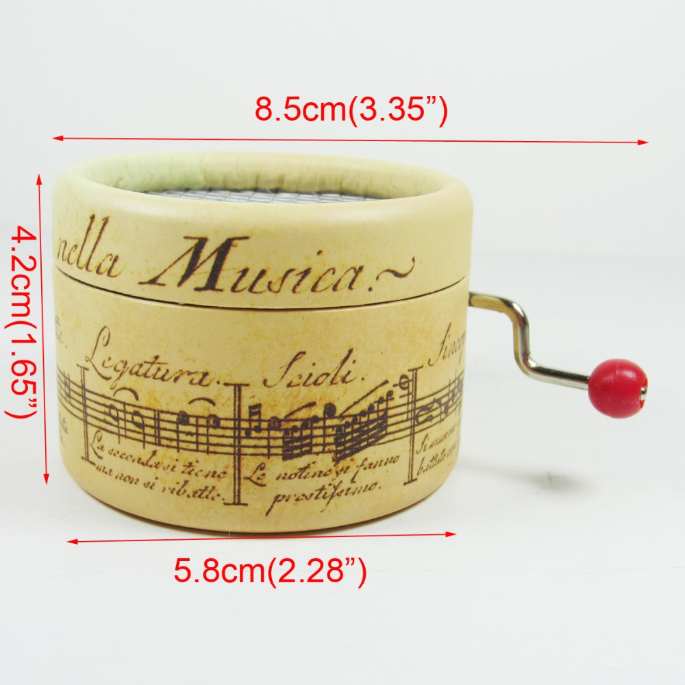 Paper Music Box, Hand Crank, B - Snow Globe Musical ulasan dan harga