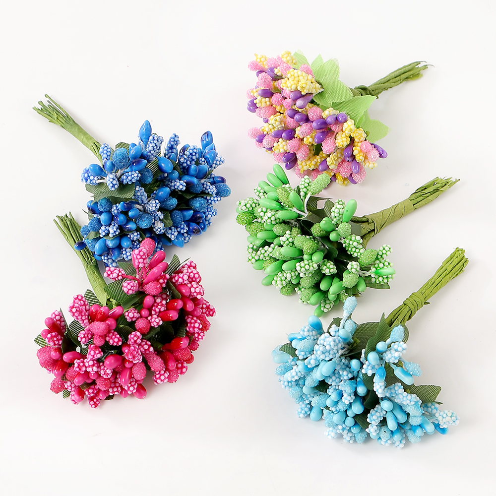 12Pcs/Lot Artificial Flower Be - Christmas Wreath Fake ulasan dan harga