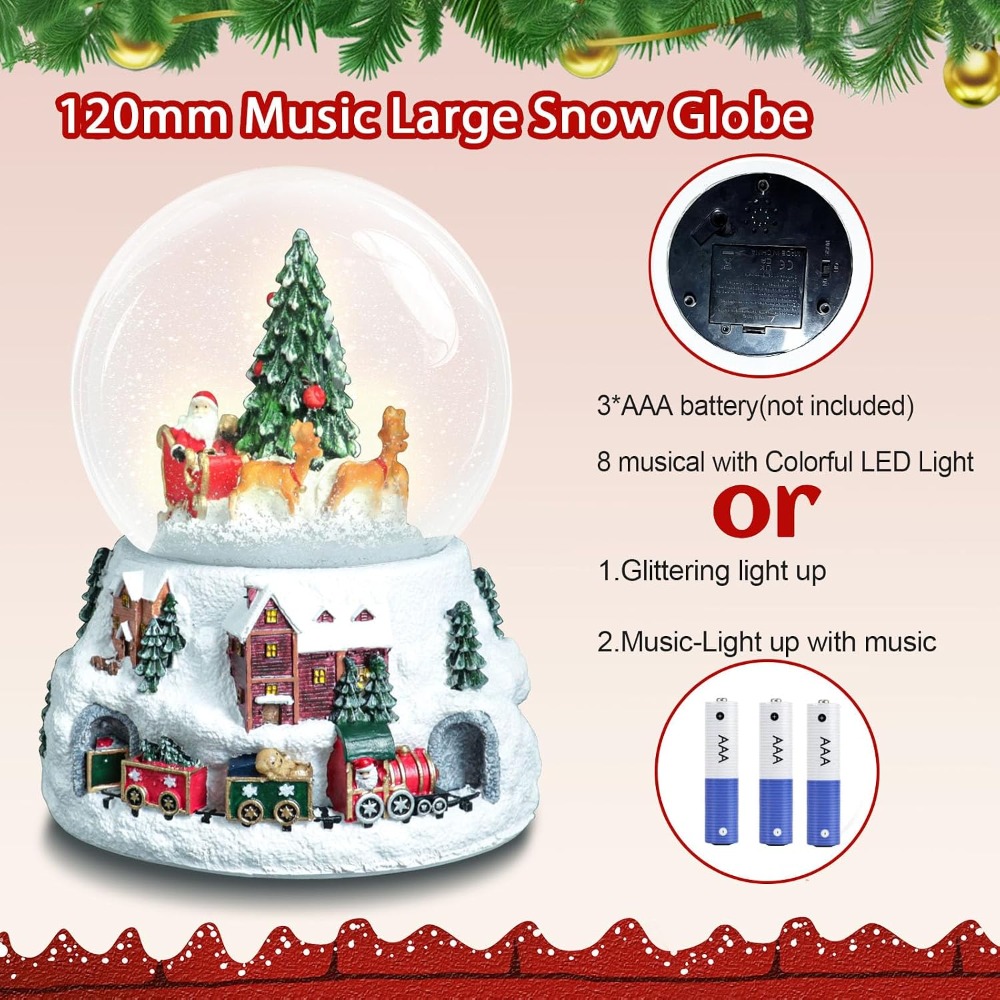 5.9-Inch Musical Snow Globe wi - Snow Globe Musical ulasan dan harga
