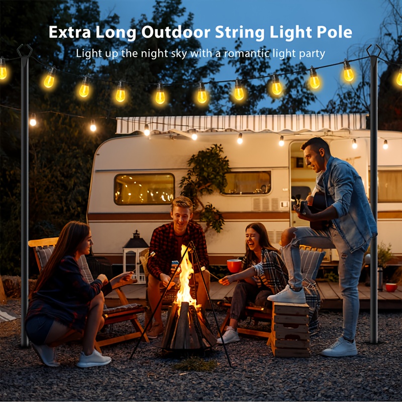 6pcs Metal Light Poles, 8.9ft  - Christmas Lights Outdoor ulasan dan harga