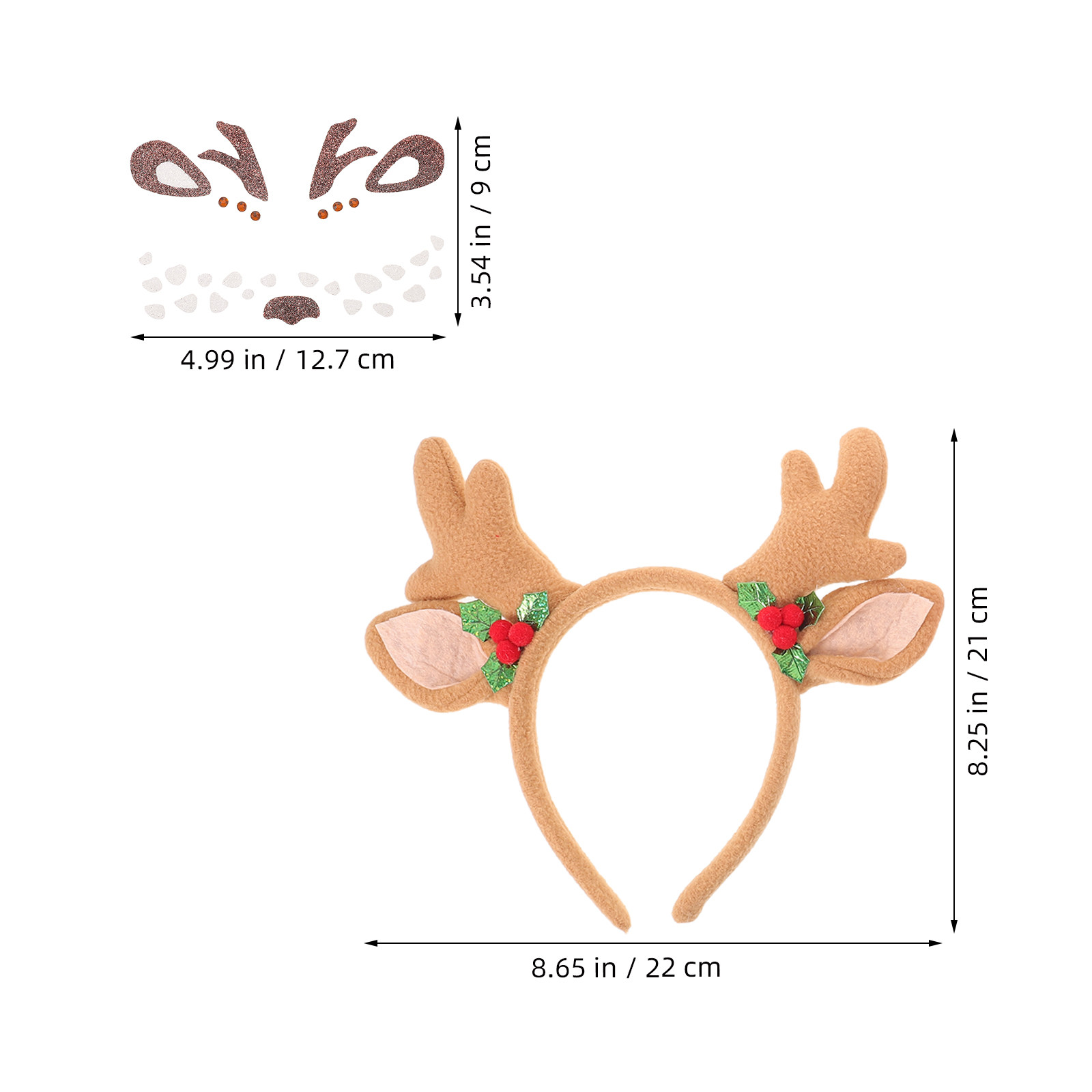 4Pcs Reindeer Antler Headband  - Reindeer Antlers Headband ulasan dan harga