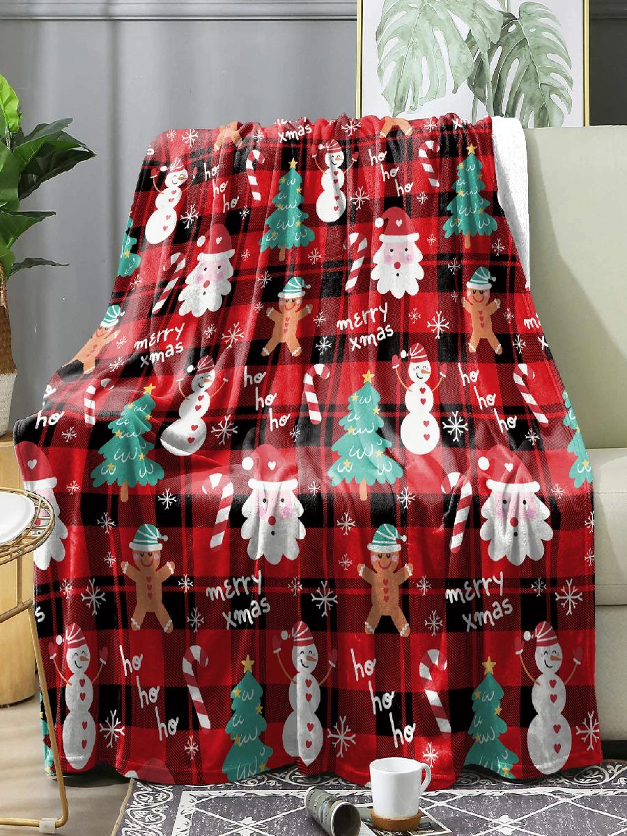 Cozy Flannel Winter Blanket Re - Christmas Throw Blanket ulasan dan harga