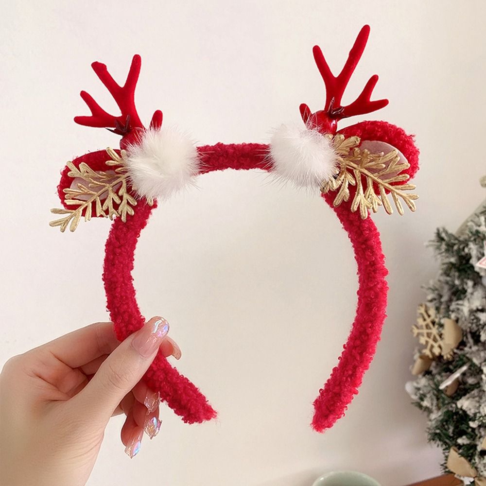 Funny Christmas Decoration Chr - Reindeer Antlers Headband ulasan dan harga