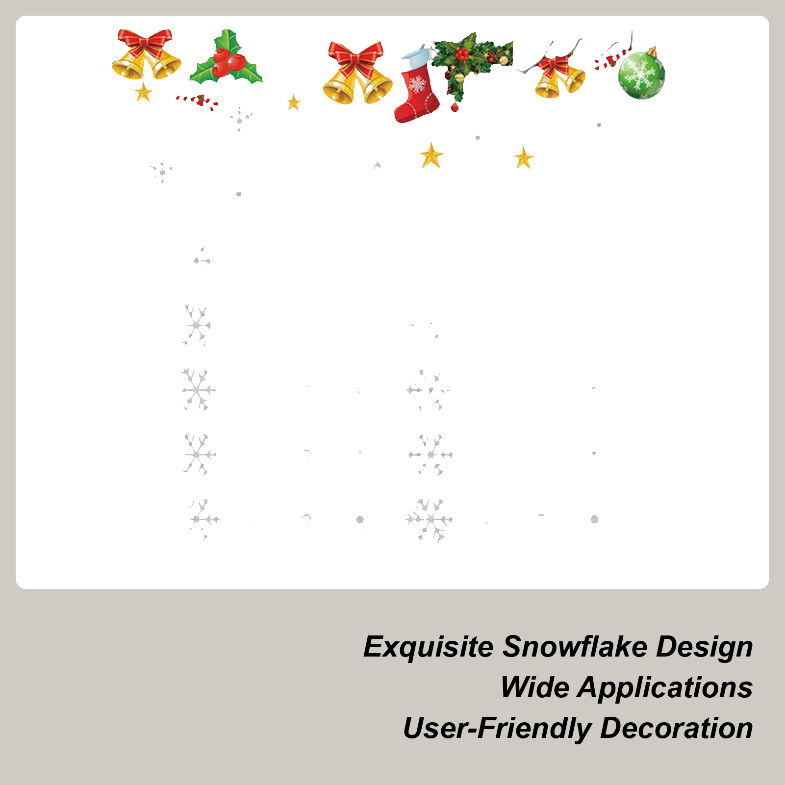 Snowflake Window Clings Static - Snowflake Window Decal ulasan dan harga