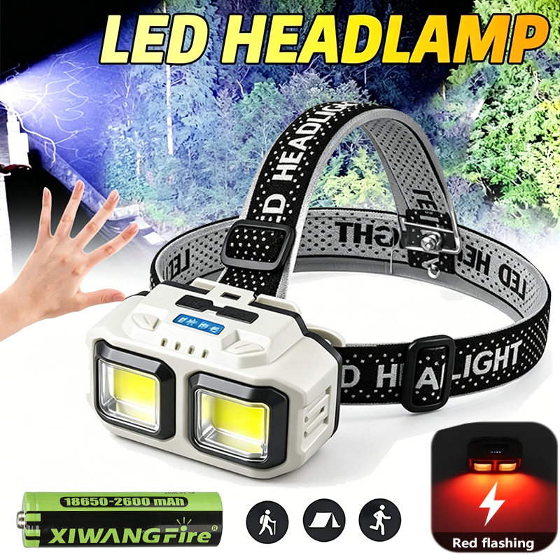 COB LED Headlamp Rechargeable  - Christmas Lights Outdoor ulasan dan harga