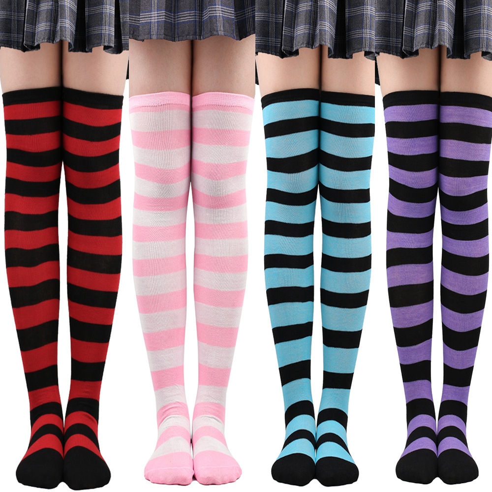 Wide Striped Stockings Women O - Christmas Stocking Hanging ulasan dan harga