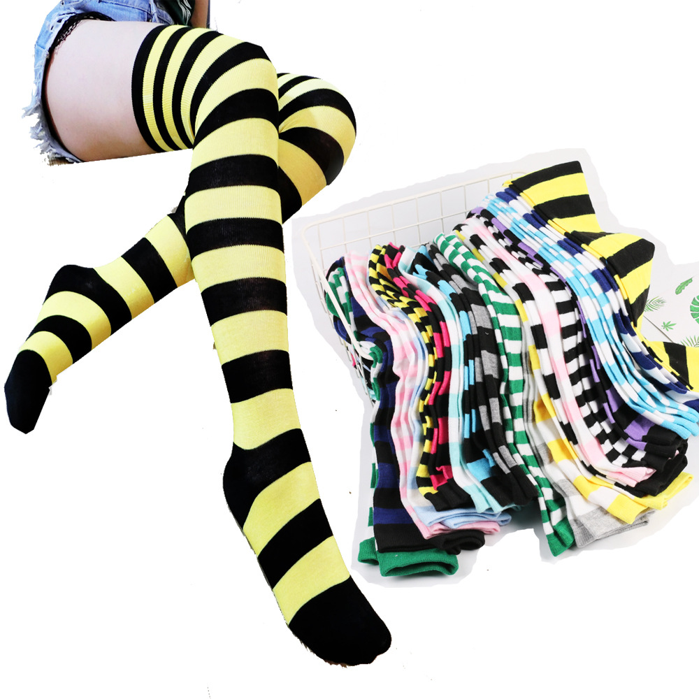 Wide Striped Stockings Women O - Christmas Stocking Hanging ulasan dan harga