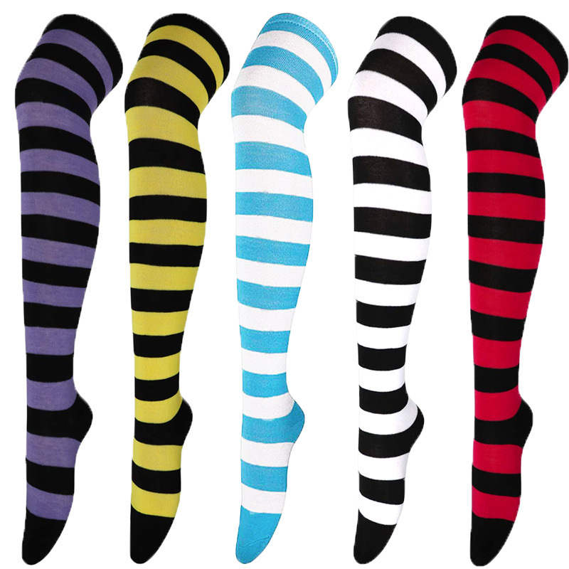 Wide Striped Stockings Women O - Christmas Stocking Hanging ulasan dan harga