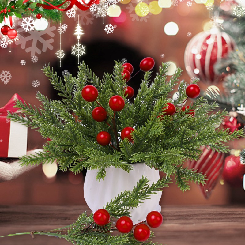 Christmas Artificial Pine Need - Christmas Wreath Fake ulasan dan harga